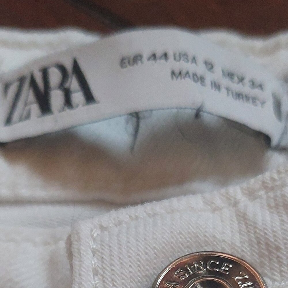 Zara Women's Boot Cut Jeans - White